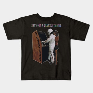 She's Got A Quarter To Ride Kids T-Shirt